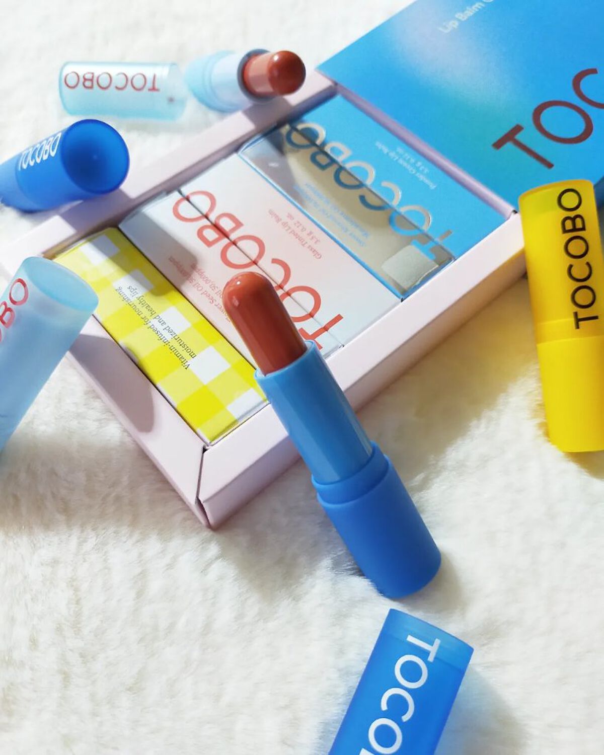 グラスティンティッドリップバーム/TOCOBO/リップバームを使ったクチコミ（1枚目）