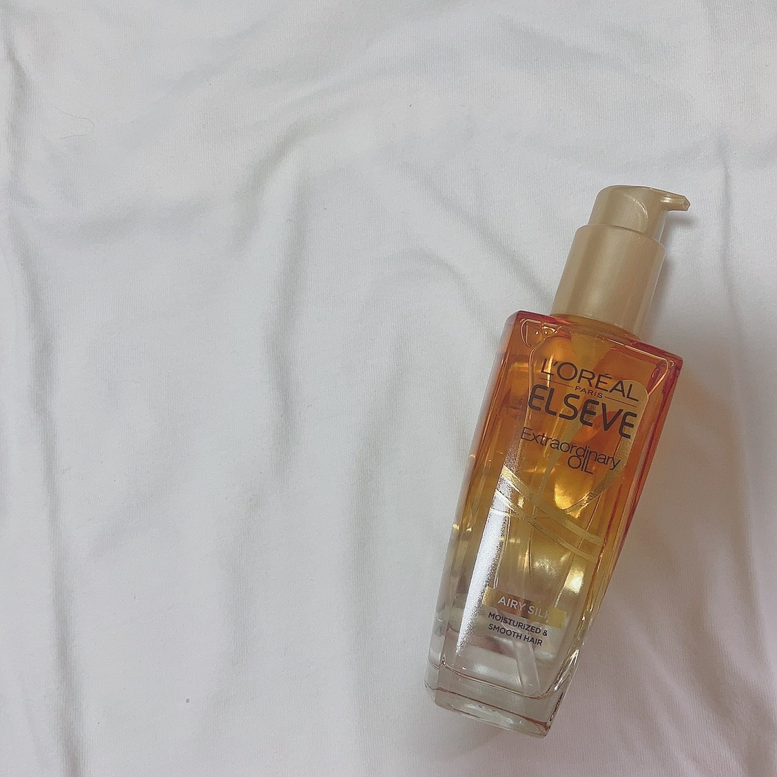ロレアル パリ エクストラオーディナリー オイル エアリー シルク/ロレアル パリ/ヘアオイルを使ったクチコミ（1枚目）