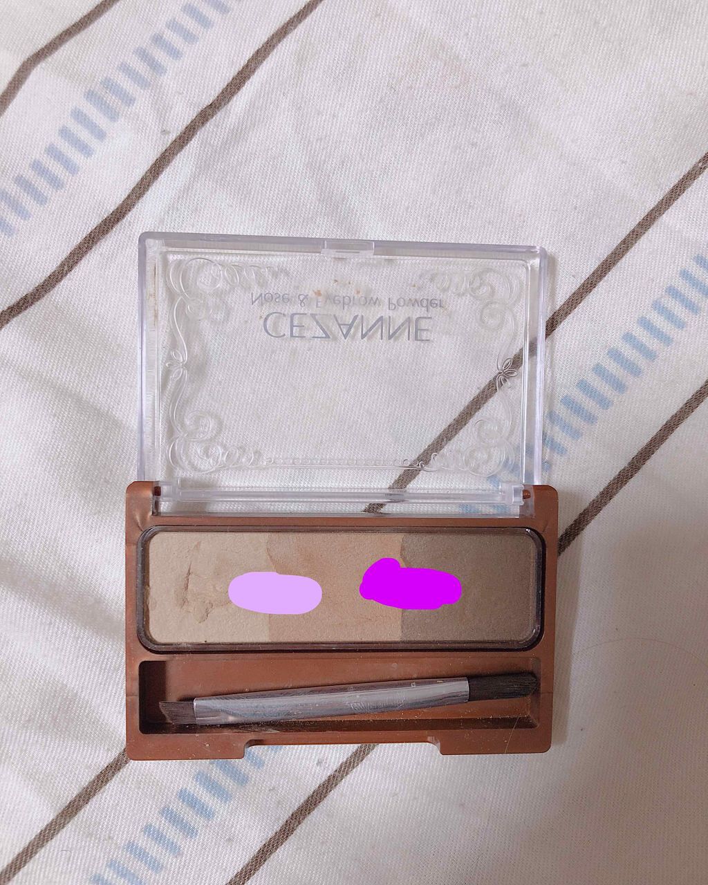 ノーズ&アイブロウパウダー/CEZANNE/パウダーアイブロウを使ったクチコミ(2枚目)