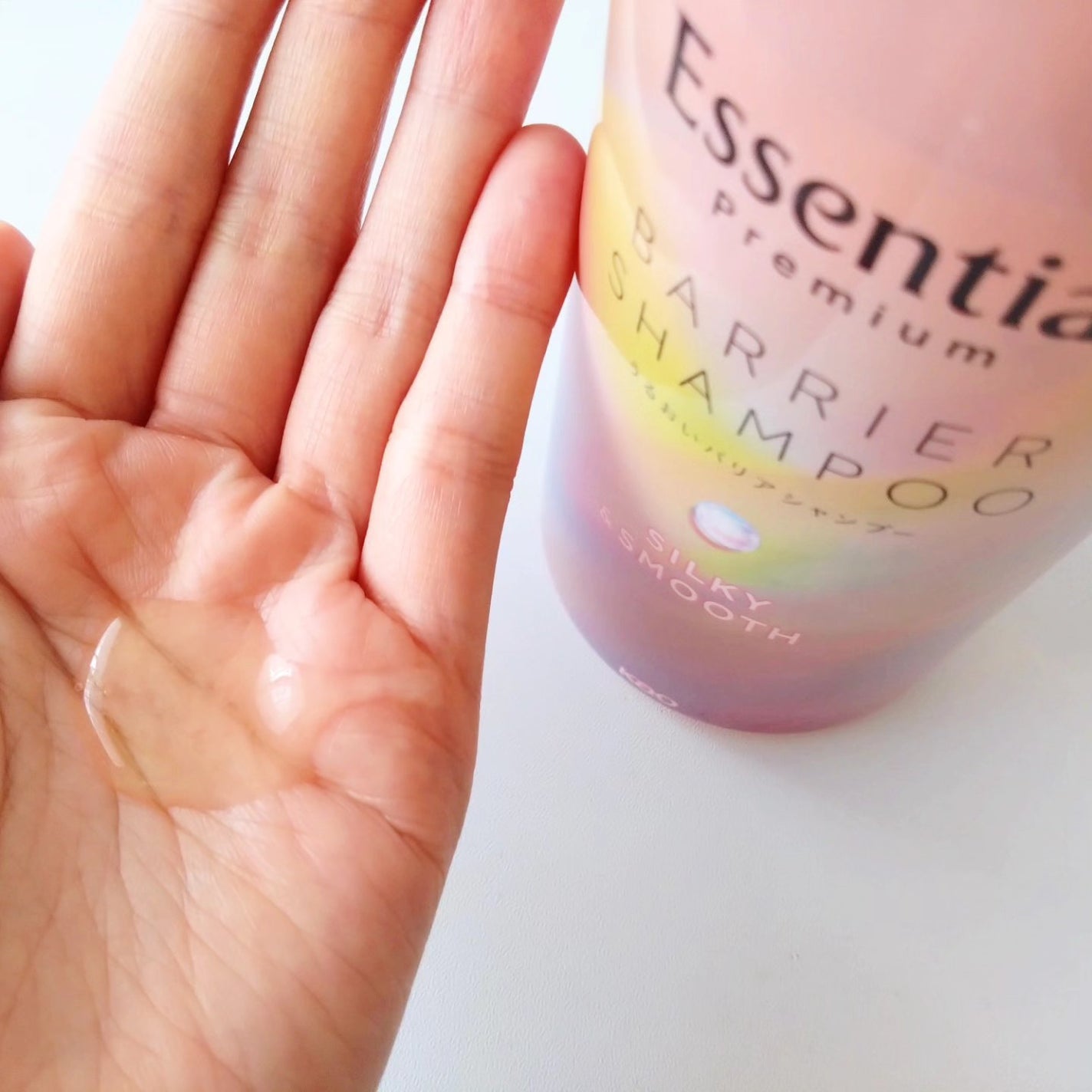 エッセンシャルプレミアム バリアシャンプー・コンディショナー シルキー&スムース/エッセンシャル/市販シャンプーを使ったクチコミ(2枚目)