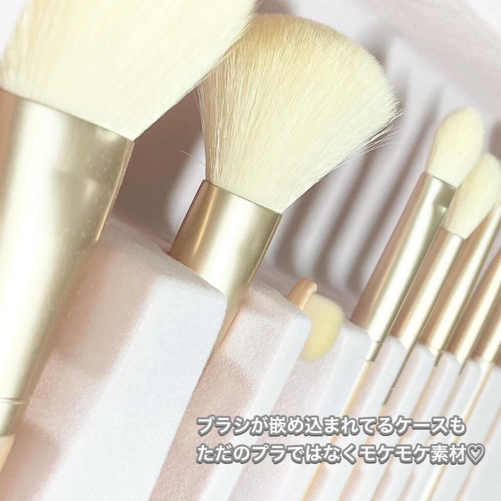 SIXPLUS×mamiseto メイクブラシ9本セット/SIXPLUS/メイクブラシを使ったクチコミ(3枚目)