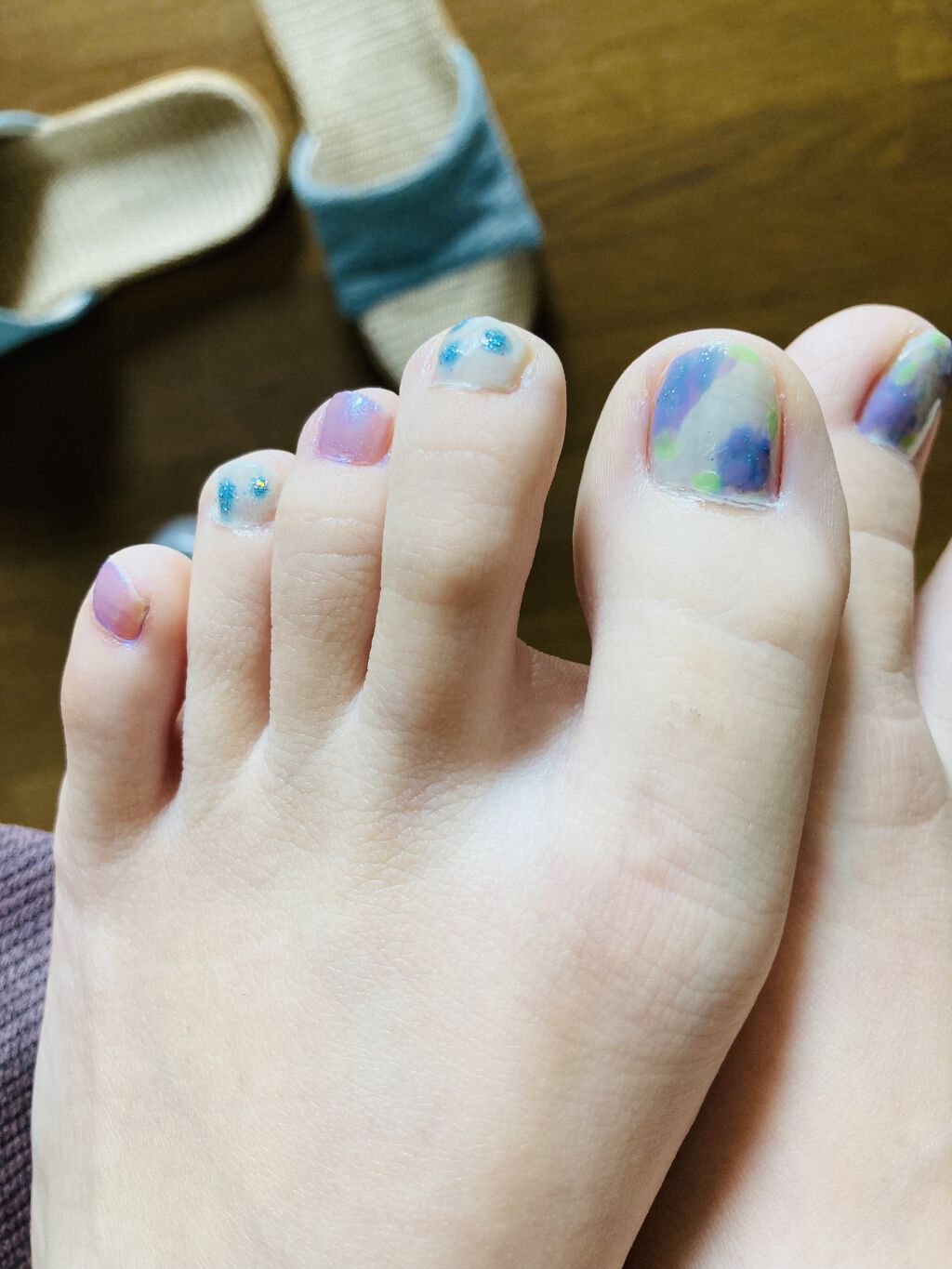 カラフルネイルズ/キャンメイク/マニキュアを使ったクチコミ（1枚目）