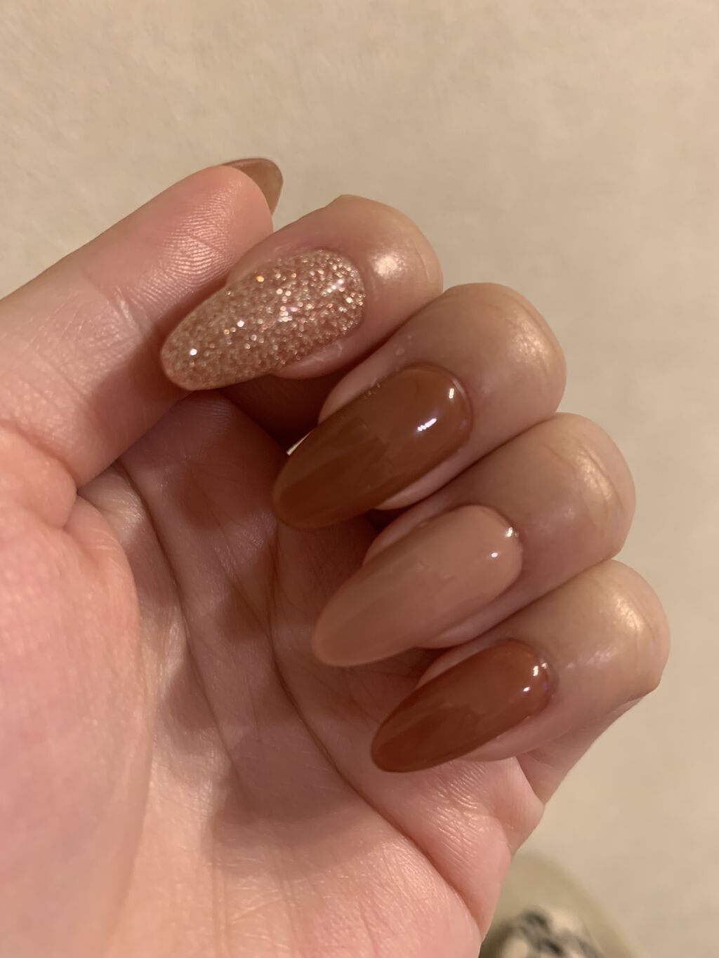 セミキュアジェルネイル（ハンド）/ohora/ネイルシールを使ったクチコミ（2枚目）