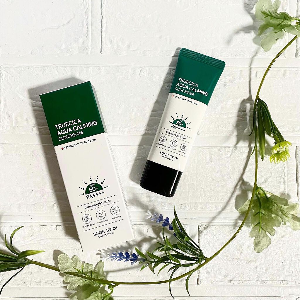 TRUECICA アクアカーミング日焼け止め/SOME BY MI/日焼け止めクリームを使ったクチコミ(1枚目)