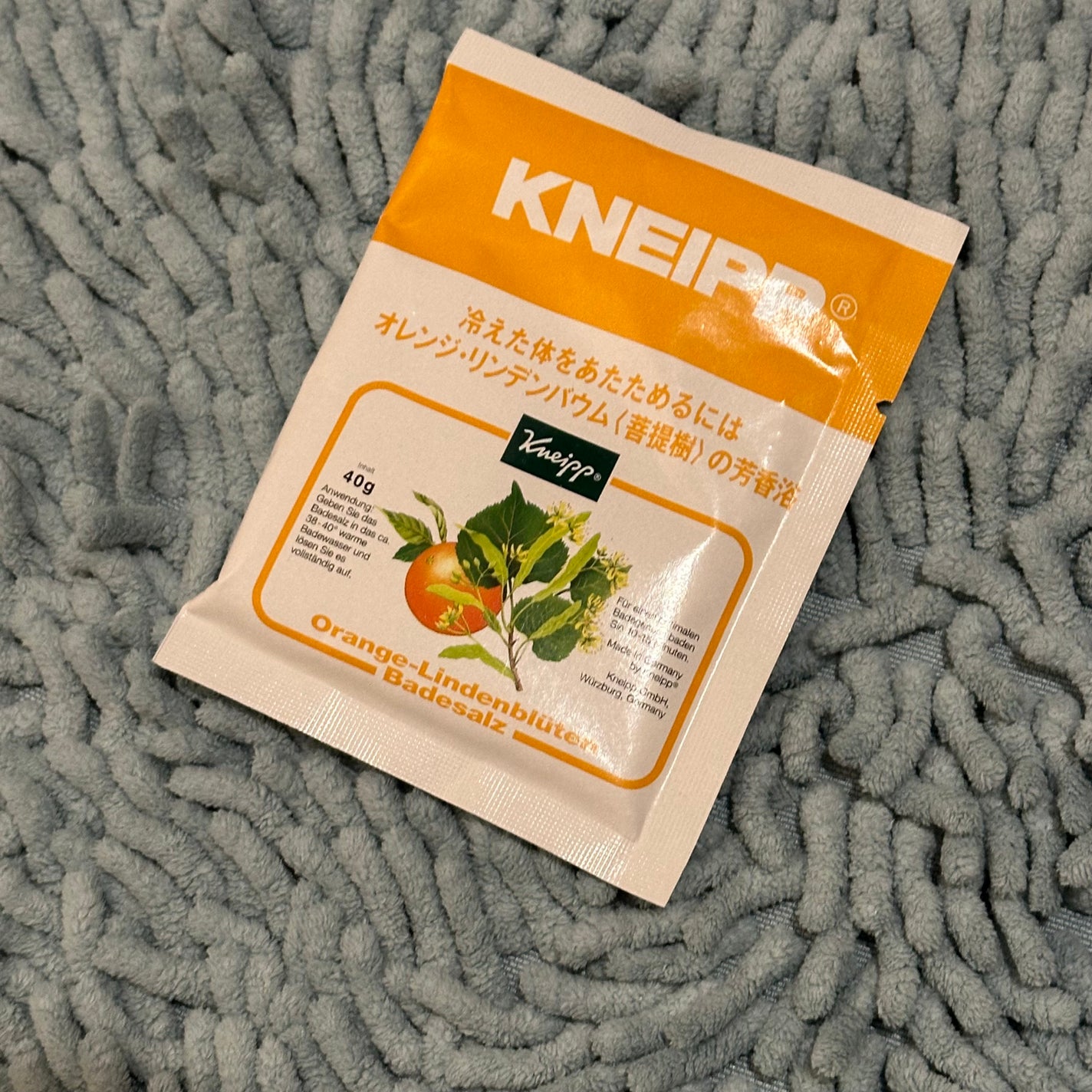 クナイプ バスソルト オレンジ・リンデンバウム<菩提樹>の香り/クナイプ/無機塩系入浴剤を使ったクチコミ(1枚目)