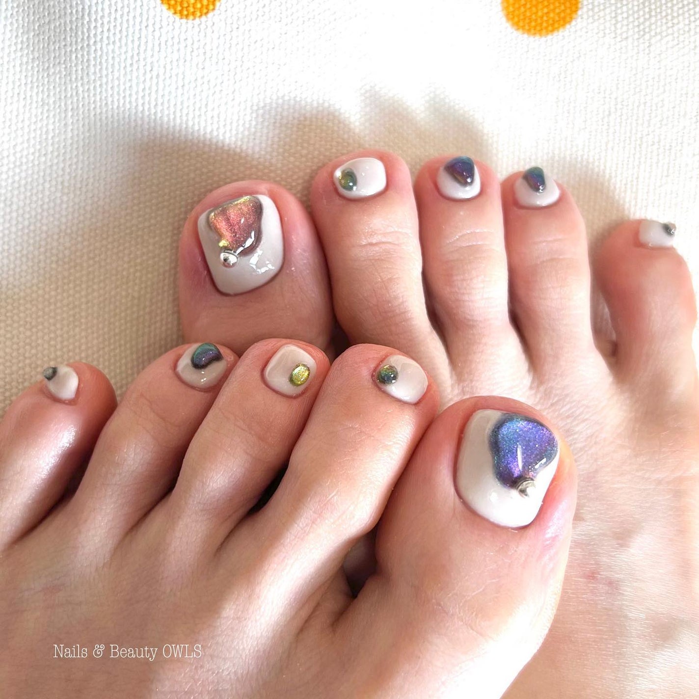 ぴよこれいと あうるす on LIPS 「こちらは、お客様のお持ち込み画像より、少しオリジナルを加えて施..」(1枚目)