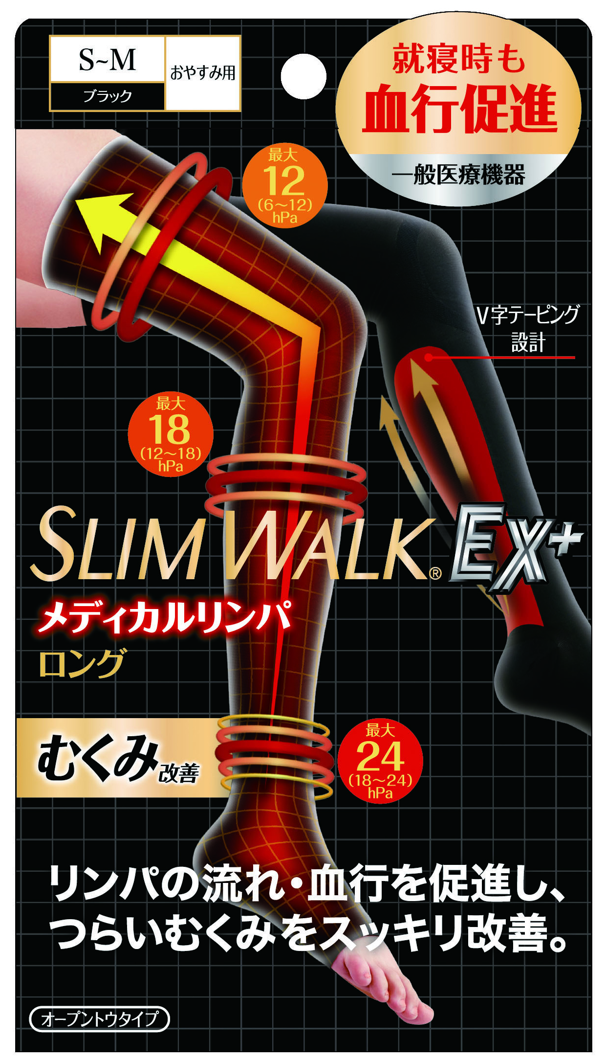 スリムウォーク メディカルリンパロング S～M