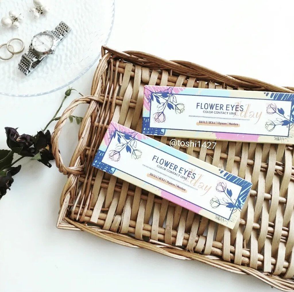 フラワーアイズ ワンデー/株式会社ビューフロンティア/ワンデー（１DAY）カラコンを使ったクチコミ（1枚目）