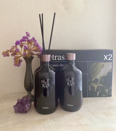 hetras プレミアムディフューザーのクチコミ「500ml2個入りでコスパ最高です👏
韓国で人気のhetrasのディフューザー。
しっかりした.....」（1枚目）