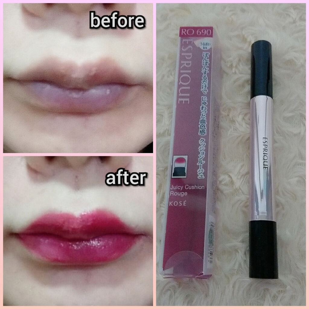 ジューシー クッション ルージュ/ESPRIQUE/口紅を使ったクチコミ（3枚目）