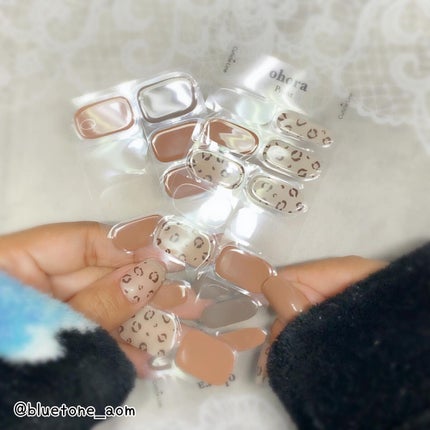 セミキュアジェルネイル(ハンド) ND-026 N Cozy Leopard/ohora/ネイルシールの画像