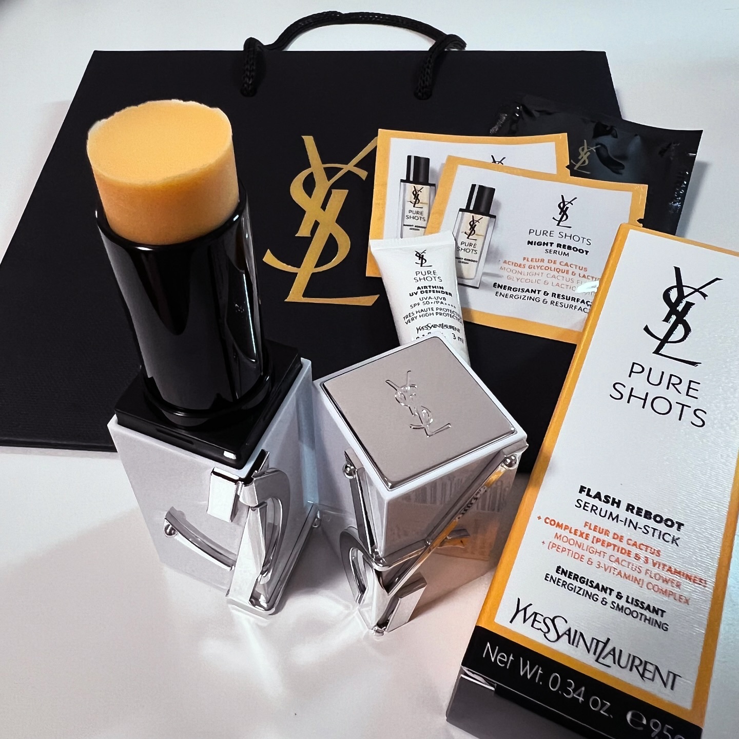 YSL セラムインスタント スティックタイプ ベージュ 試してみた】ピュアショット セラムインスティック YVES SAINT
