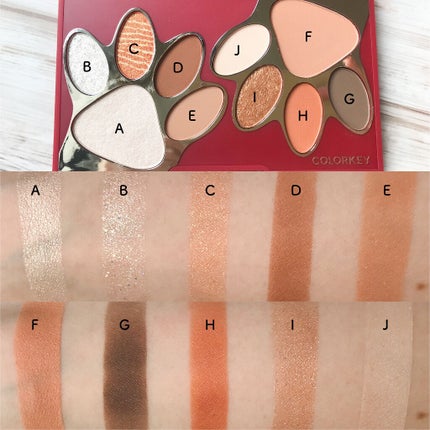 トラ十色アイシャドウパレット/COLORKEY/アイシャドウパレットを使ったクチコミ(4枚目)