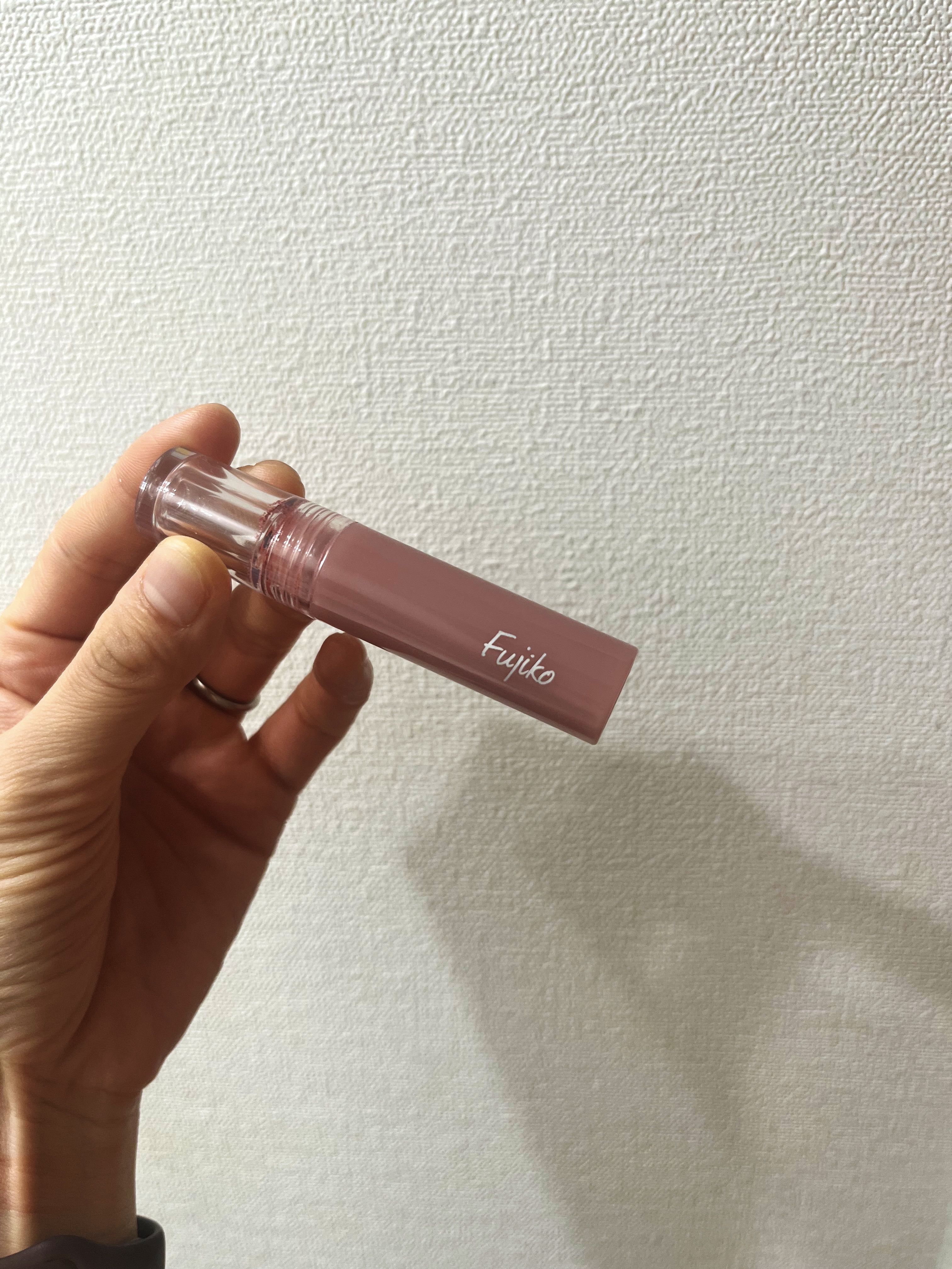 ニュアンスラップティント 03 珊瑚ブラウン/Fujiko/リップティントを使ったクチコミ（2枚目）