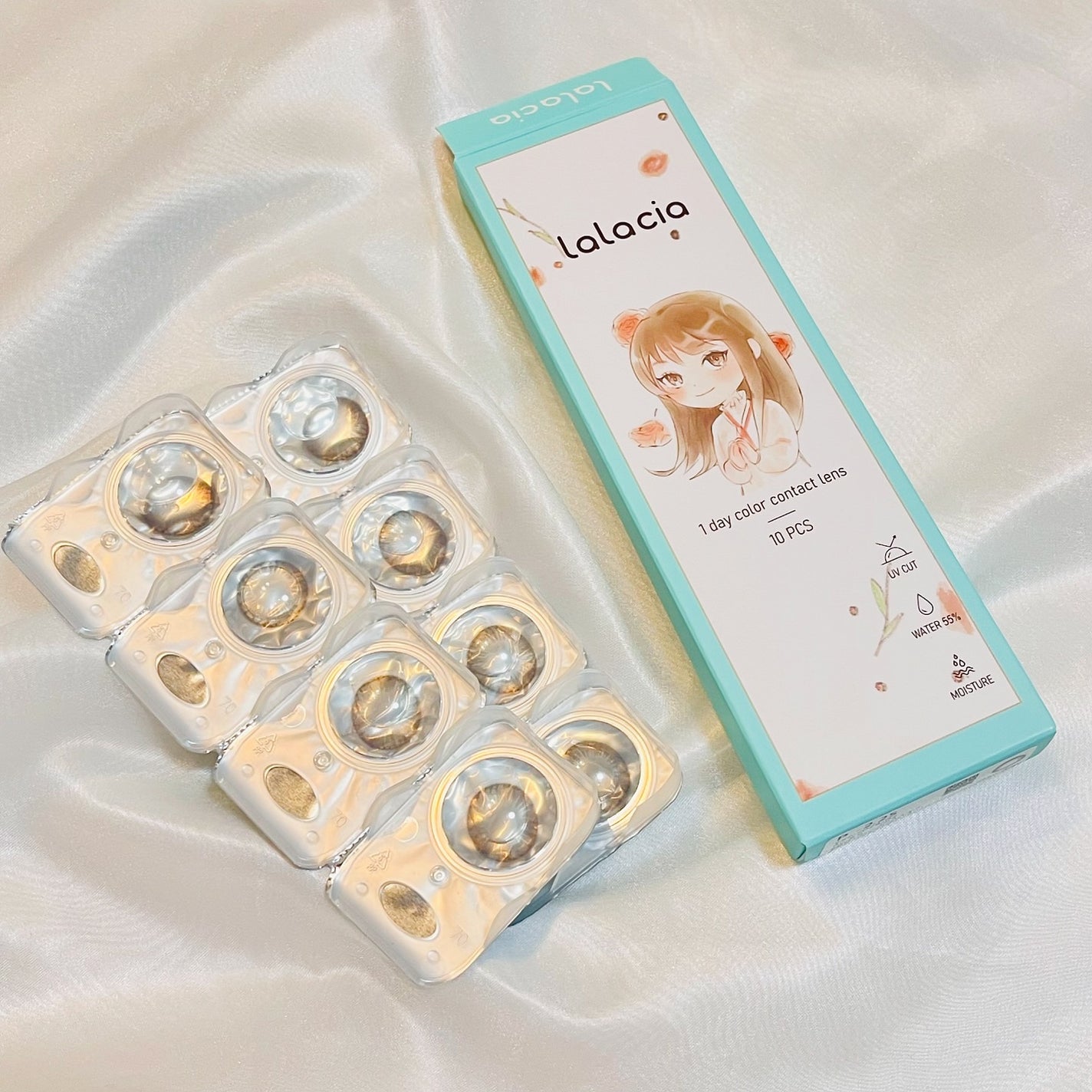 りぃさんのコスメ日記💄 on LIPS 「カラコンLaLaCiaララシア♡カラー:パールグレー着色直径:..」(1枚目)