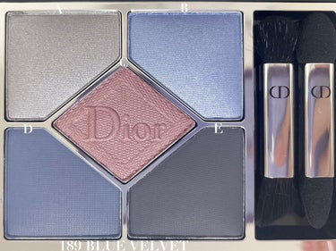 【旧】サンク クルール クチュール 189 ブルー ベルベット/Dior/アイシャドウパレットを使ったクチコミ（2枚目）