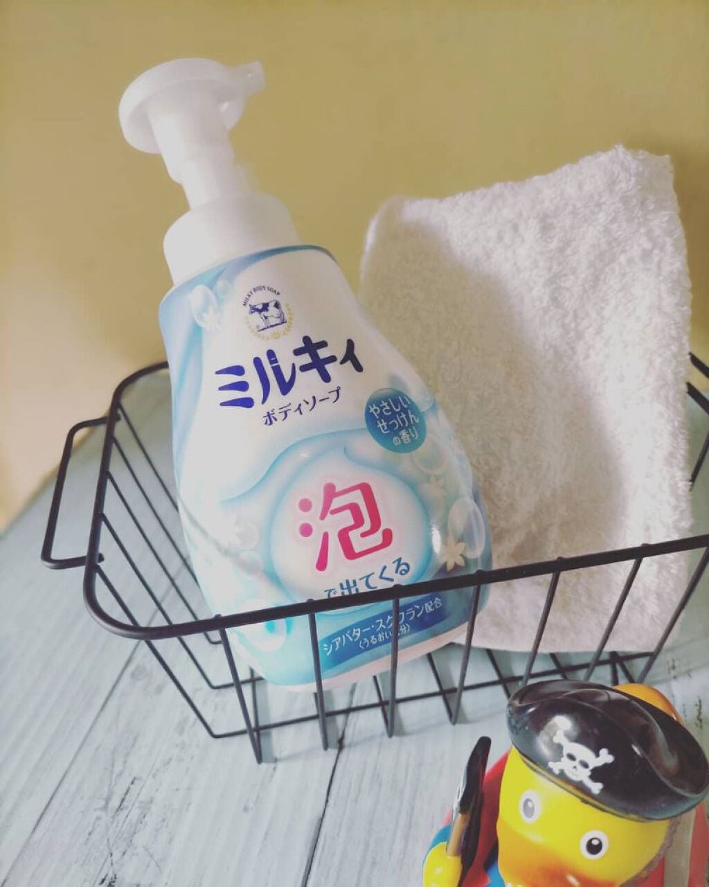 泡で出てくる ミルキィボディソープ やさしいせっけんの香り/ミルキィ/ボディソープを使ったクチコミ(1枚目)