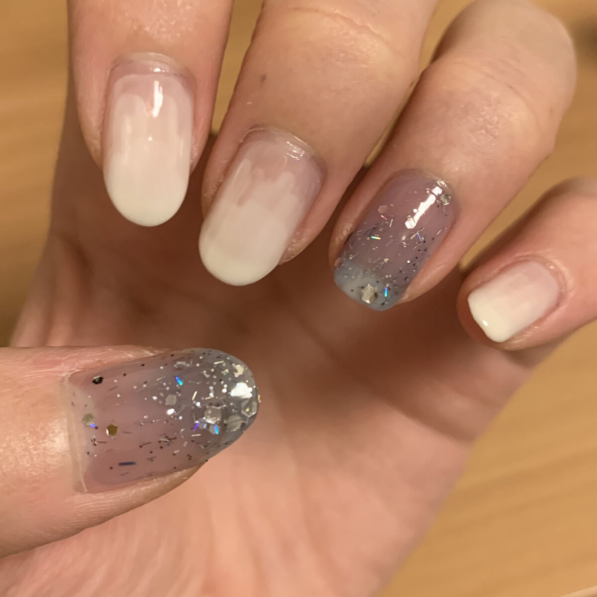 ITGグリッターネイル/DAISO/マニキュアを使ったクチコミ（2枚目）