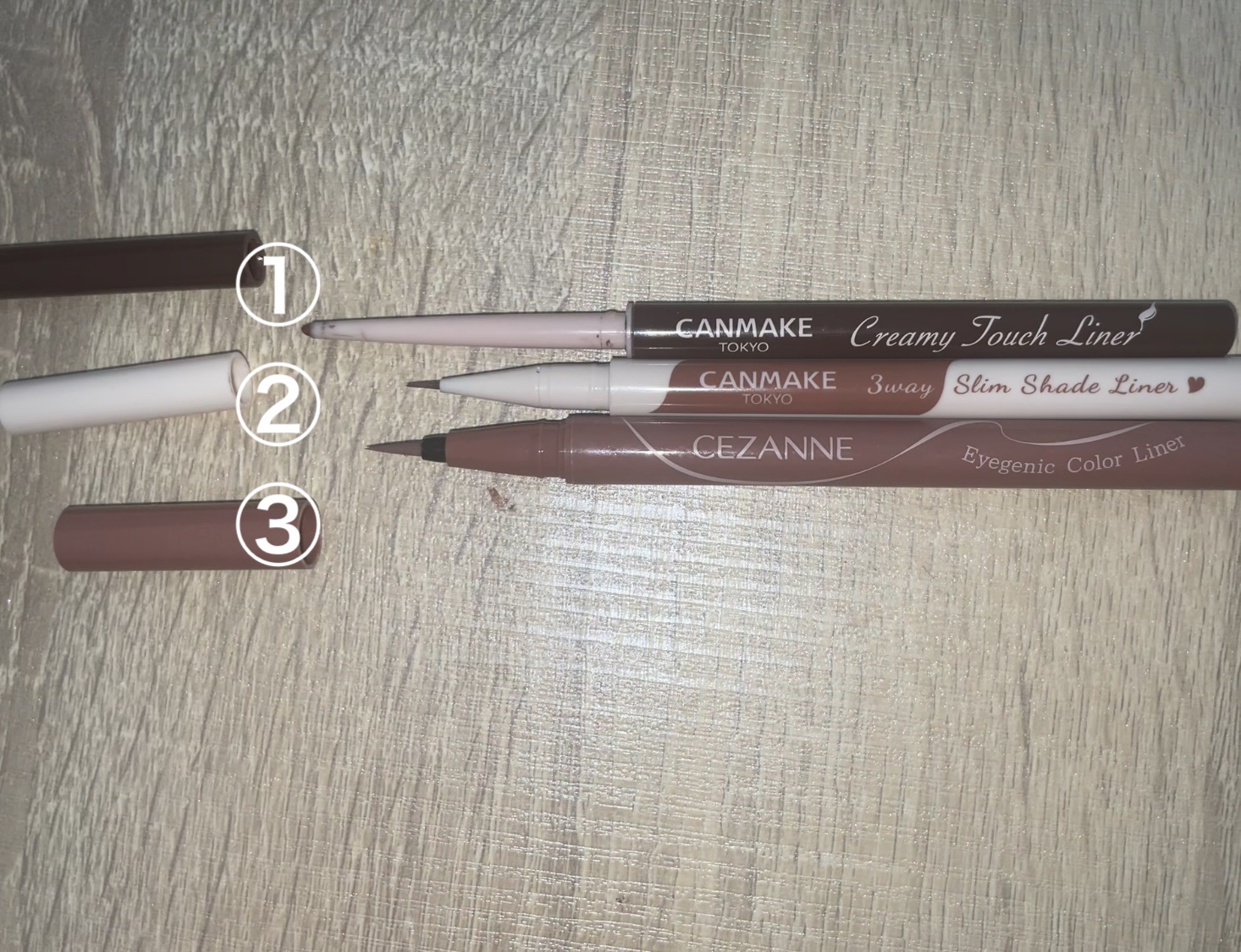 クリーミータッチライナー/キャンメイク/ジェルアイライナーを使ったクチコミ（3枚目）