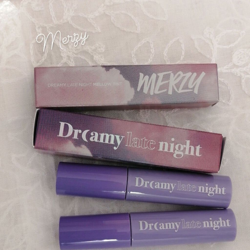 ドリーミーレイトナイト メロウティント/MERZY/リップティントを使ったクチコミ（1枚目）