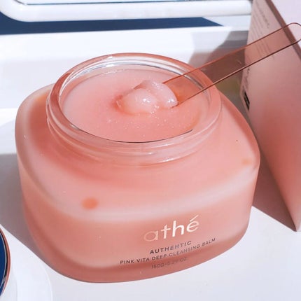 athe AUTHENTIC PINK VITA DEEP CLEANSING BALM/athé/クレンジングバームを使ったクチコミ(3枚目)