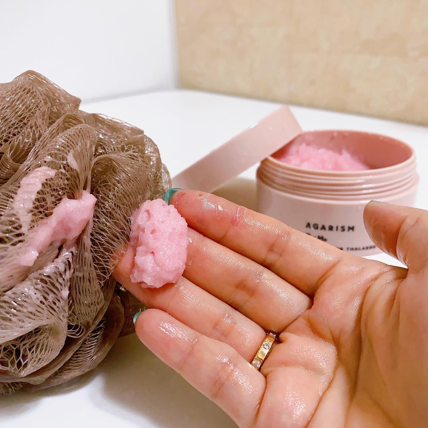 Q+Me スウィート ボム タラソ スクラブ/AGARISM/バスト・ヒップケアを使ったクチコミ(7枚目)