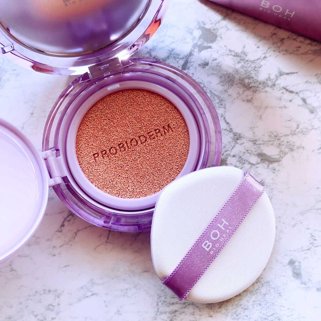 プロバイオダームリフティングカバークッション/BIOHEAL BOH/クッションファンデーションを使ったクチコミ（2枚目）