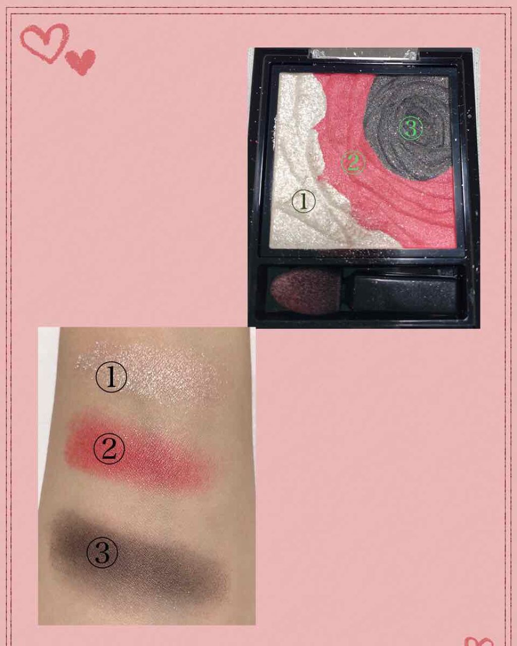 ダークローズシャドウ/KATE/アイシャドウパレットを使ったクチコミ(2枚目)