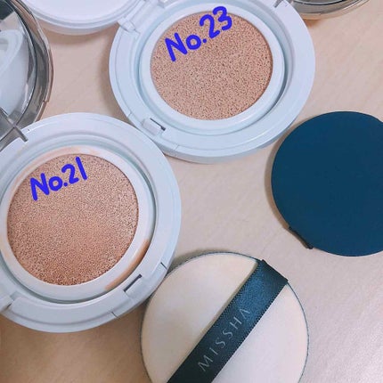 M クッション ファンデーション(モイスチャー)/MISSHA/クッションファンデーションを使ったクチコミ(2枚目)