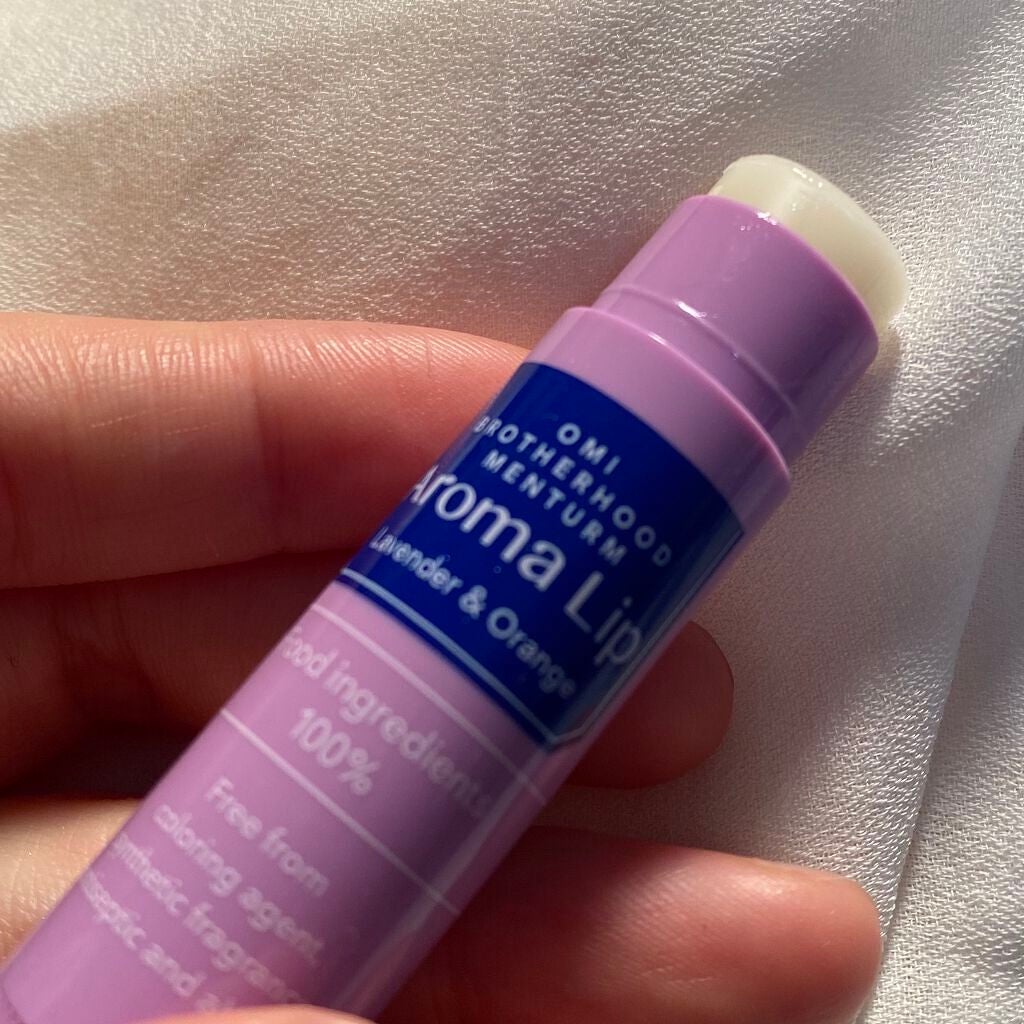 アロマリップ ラベンダー&オレンジ/メンターム/リップクリームを使ったクチコミ(3枚目)