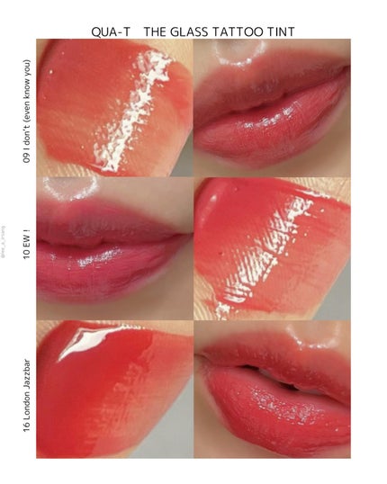 ザグラスタトゥーティント/QUA-T/リップティントを使ったクチコミ(5枚目)