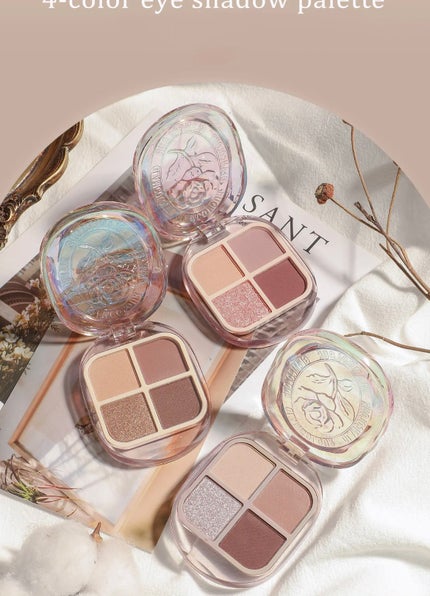 シーリングスタンプ風4色アイシャドウ/Glam Colour/アイシャドウパレットを使ったクチコミ(5枚目)