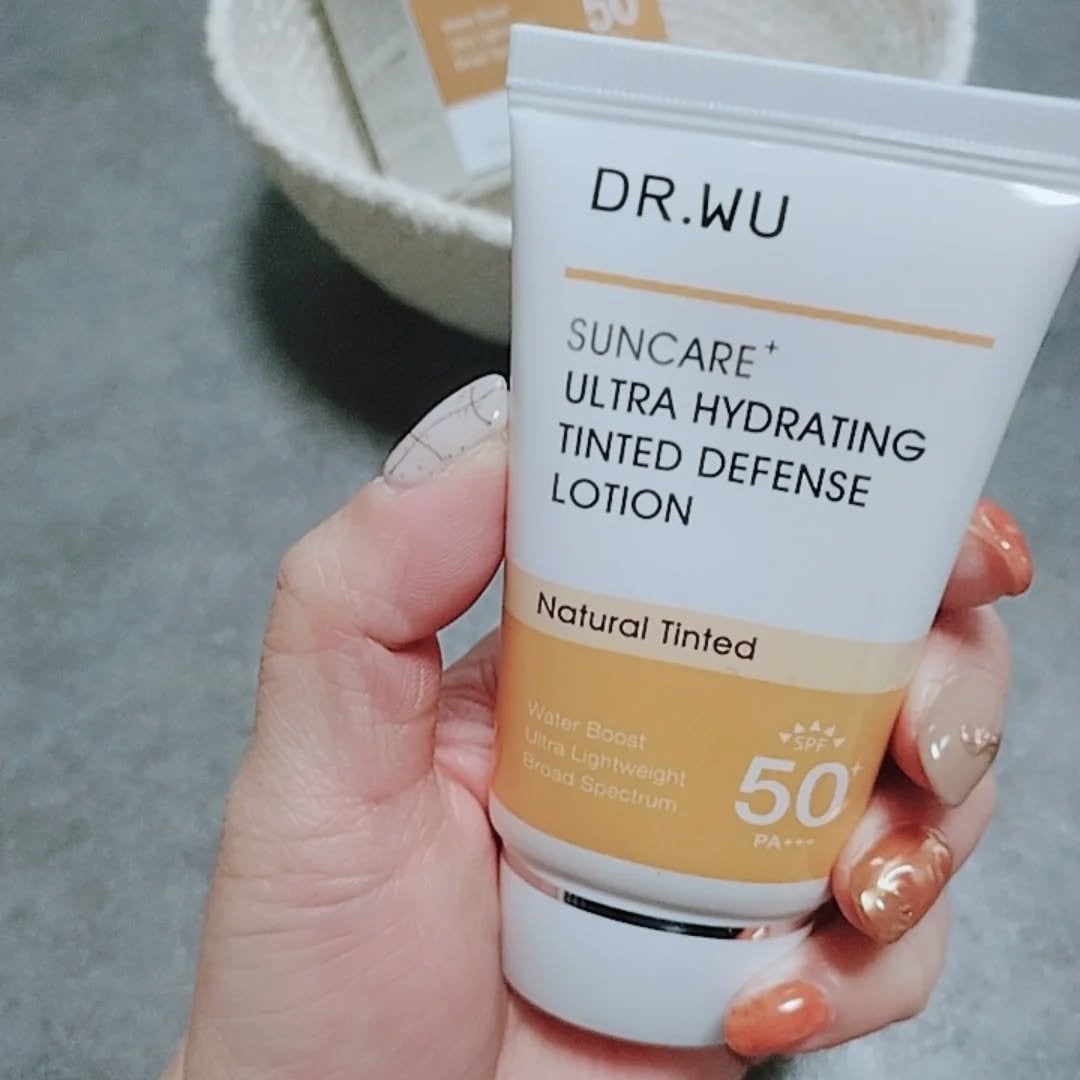 サンスクリーン+モイスト(色付き)<日焼け止め>/DR.WU/日焼け止めローションを使ったクチコミ(2枚目)