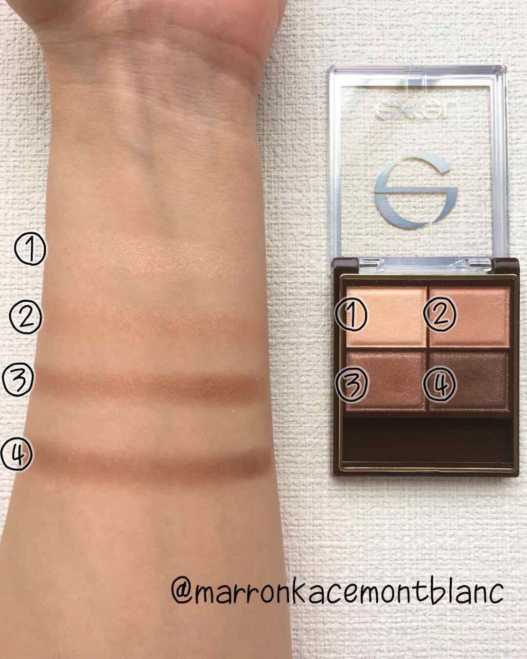 スキニーリッチシャドウ/excel/アイシャドウパレットを使ったクチコミ(2枚目)