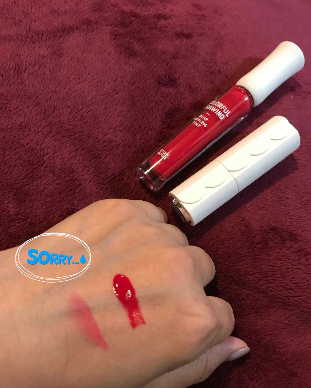 ディア マイブルーミング リップトーク カラフルドローイング シフォン/ETUDE/口紅を使ったクチコミ（1枚目）