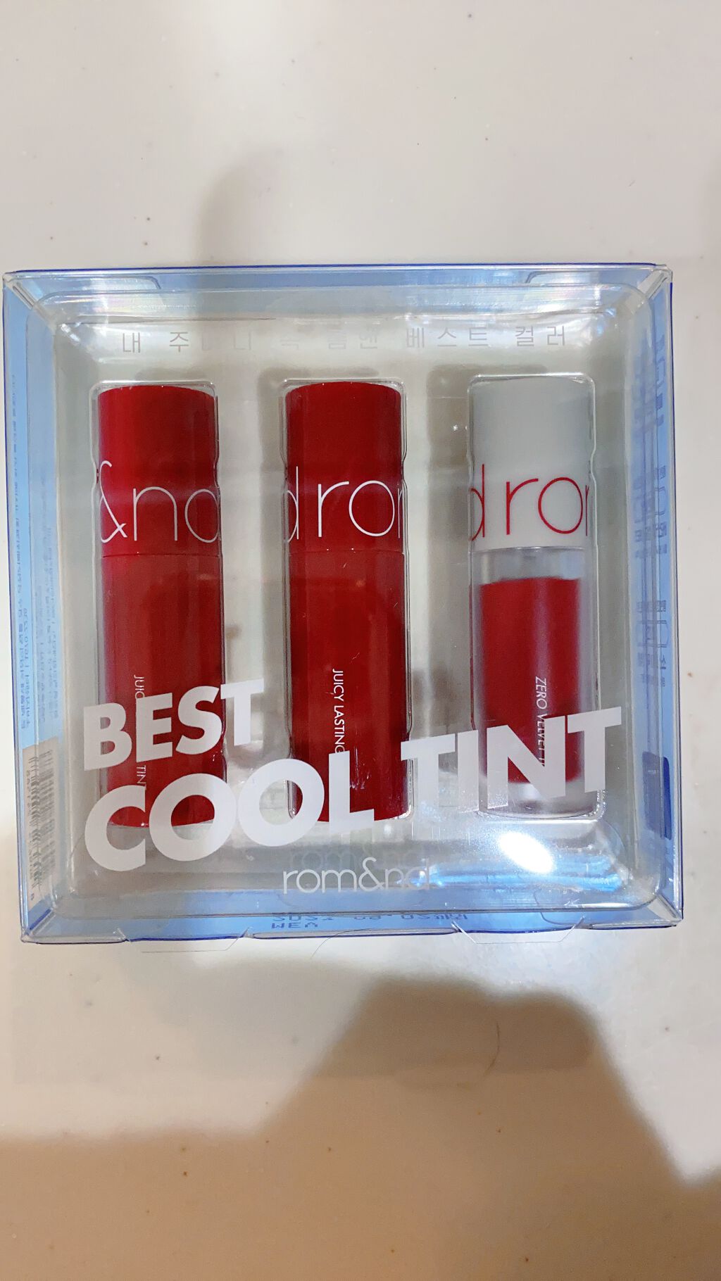 ジューシーラスティングティント/rom&nd/リップティントを使ったクチコミ(1枚目)