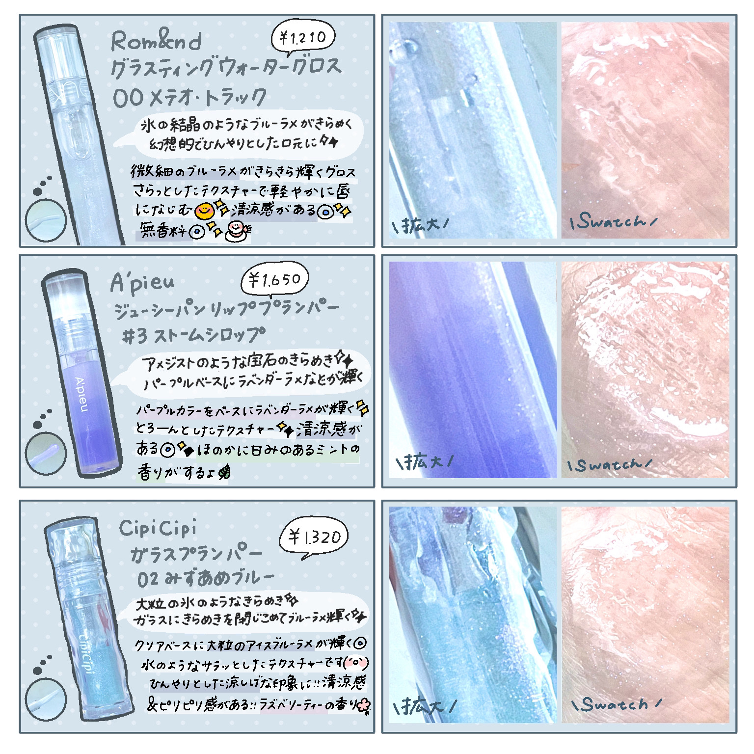 ブルーミングオイルグロスX/KiSS/リップグロスを使ったクチコミ（2枚目）