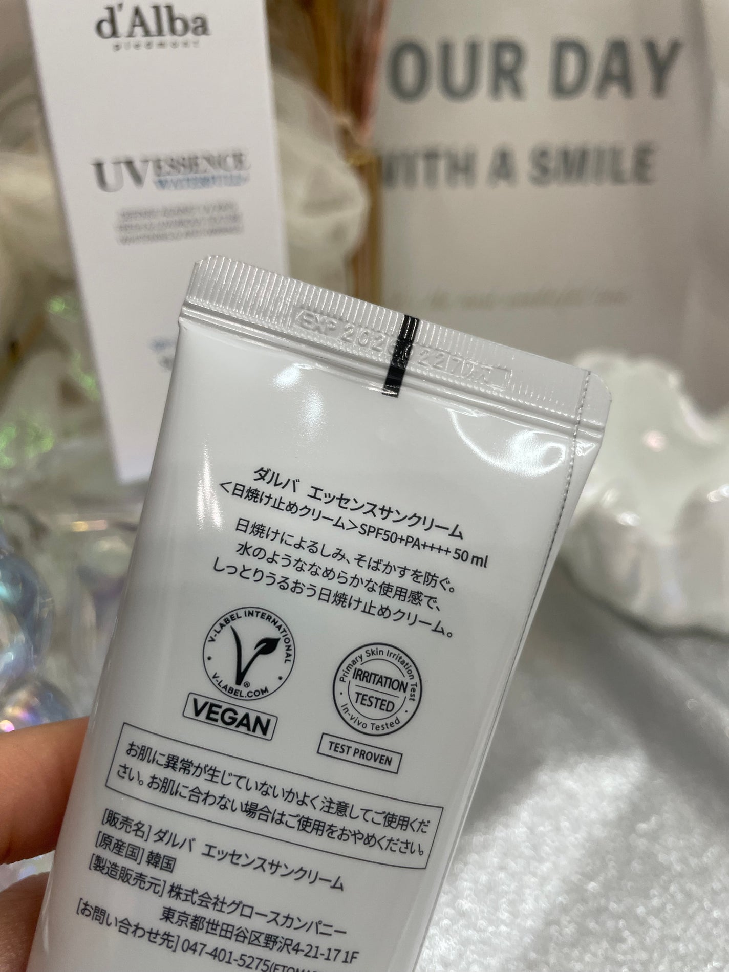 ダルバ ウォータフル エッセンス サンクリーム/ダルバ/日焼け止めクリームを使ったクチコミ(2枚目)