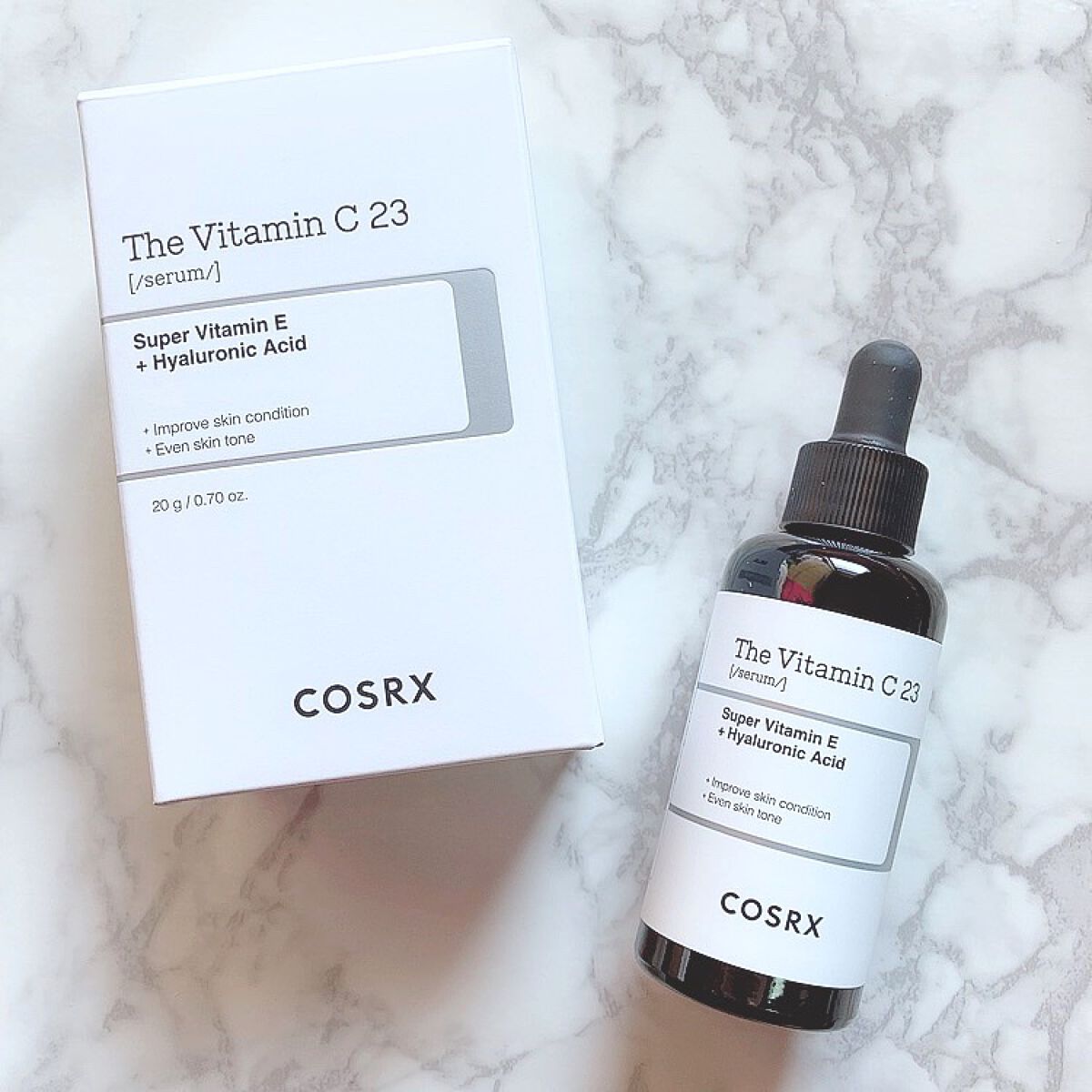 RXã¶ã»ãã¿ãã³C23ã»ã©ã /COSRX/çŸå®¹æ¶²ã䜿ã£ãã¯ãã³ãïŒ1æç®ïŒ