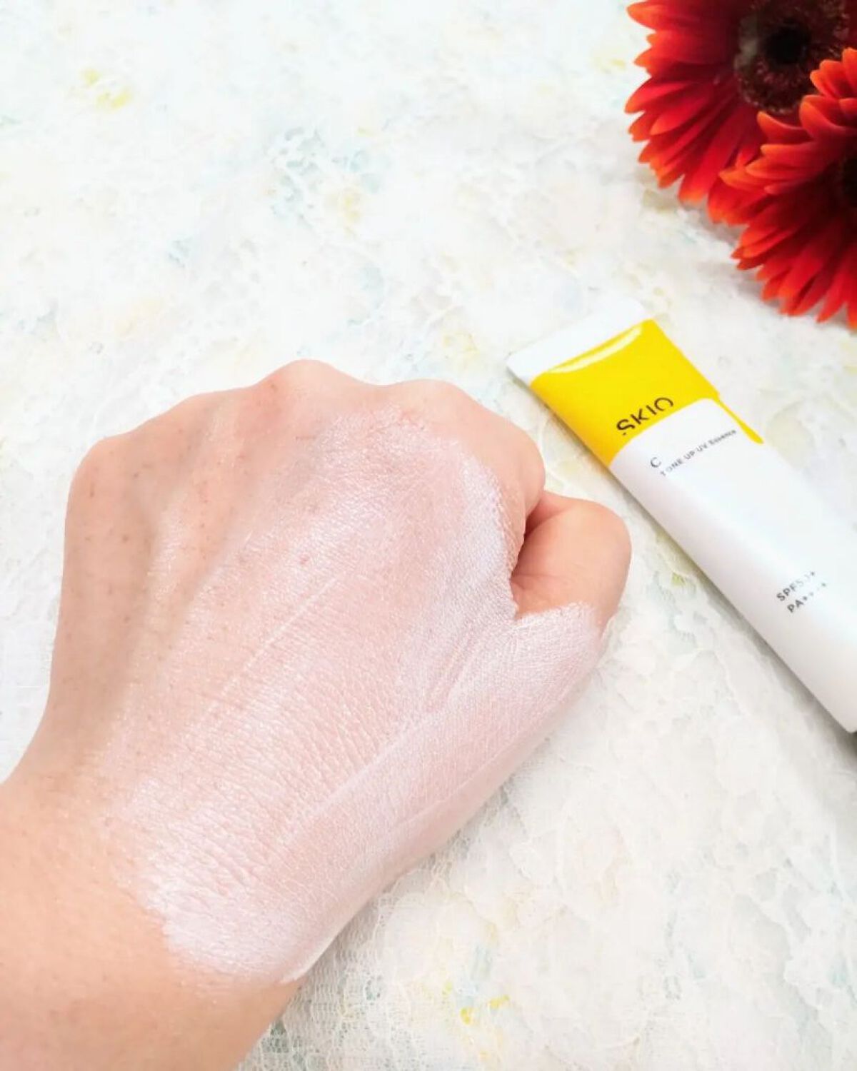 VC トーンアップUVエッセンス/SKIO/日焼け止めローションを使ったクチコミ（3枚目）