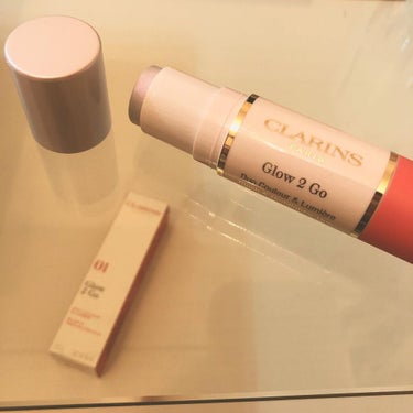 グロー２ゴー デュオ コントアスティック 01 グロウィングピンク/CLARINS/口紅を使ったクチコミ（2枚目）