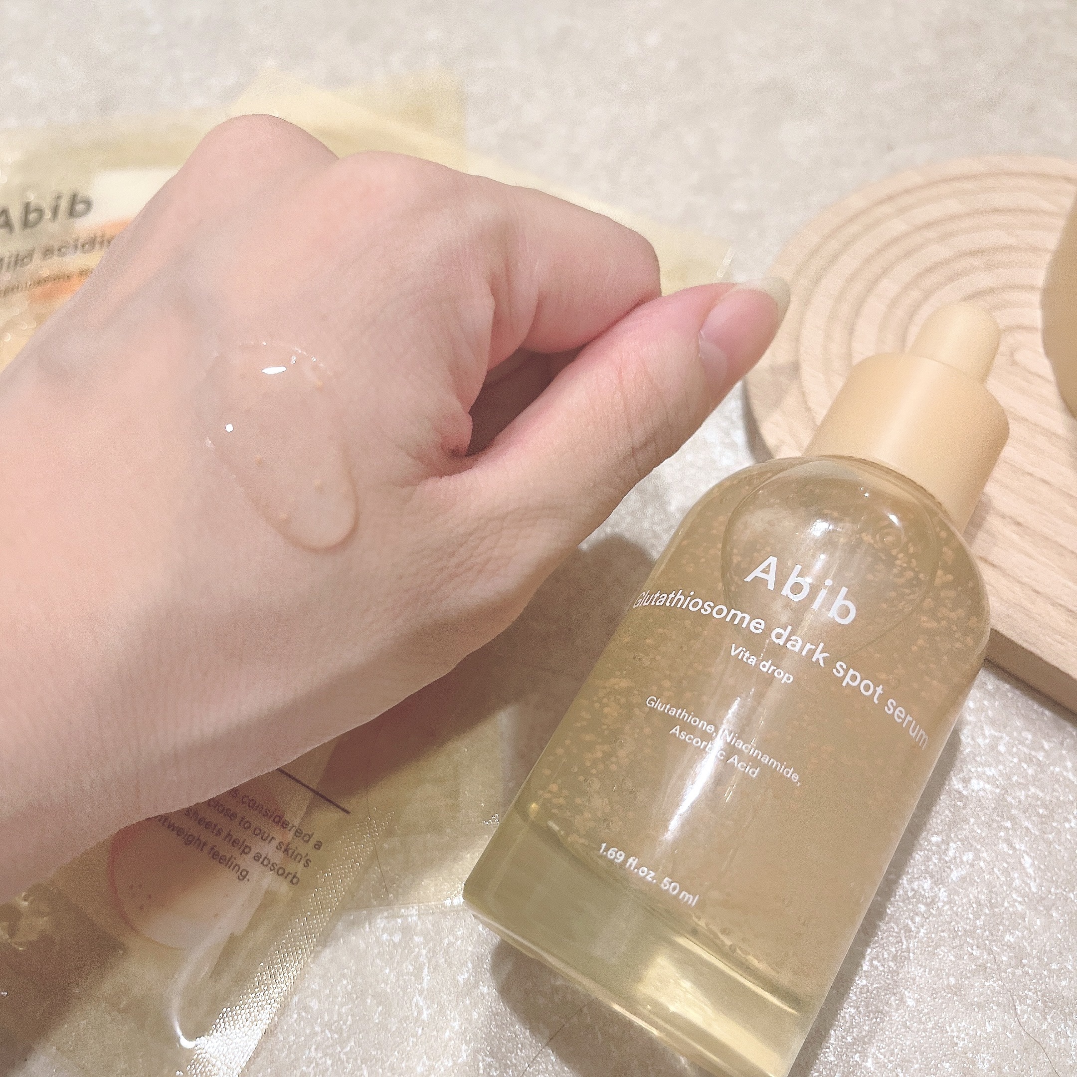 アビブ　グルタチオンソームダークスポットセラムビタドロップ/Abib /美容液を使ったクチコミ（3枚目）