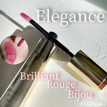 EleganceのBrilliant Rouge Bijou
限定色の101番を購入しました♡


◆色味◆
大好きな青みピンクのベリーレッドカラー。
ブルベさんは好きな方多いと思う…！
こんなに可愛い