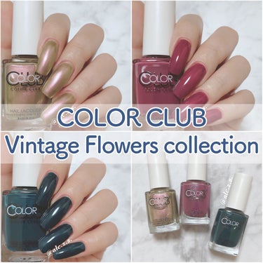 COLOR CLUBの
Vintage Flowers collectionを
D-UP様よりお試しさせていただきました🥳

＊透け発色で肌馴染み抜群❕
    大人の肌にも浮かない“ダークビビッドカラ