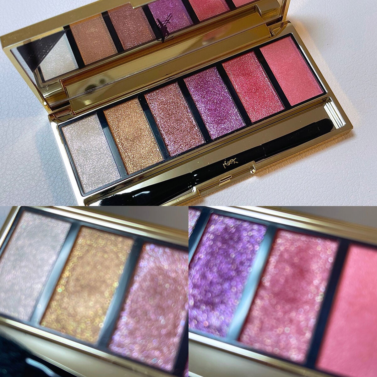 メイクパレット シマー ラッシュ/YVES SAINT LAURENT BEAUTE/アイシャドウパレットを使ったクチコミ(4枚目)