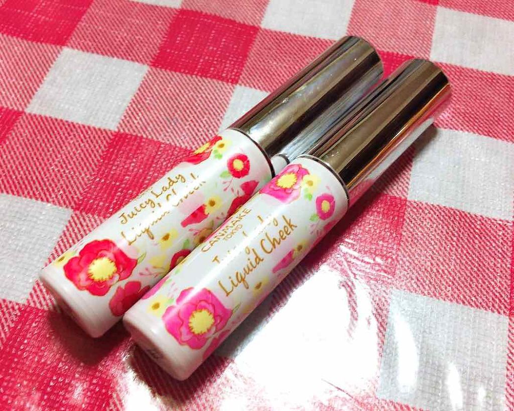 ジューシーレディリキッドチーク/キャンメイク/リキッドチークを使ったクチコミ(1枚目)