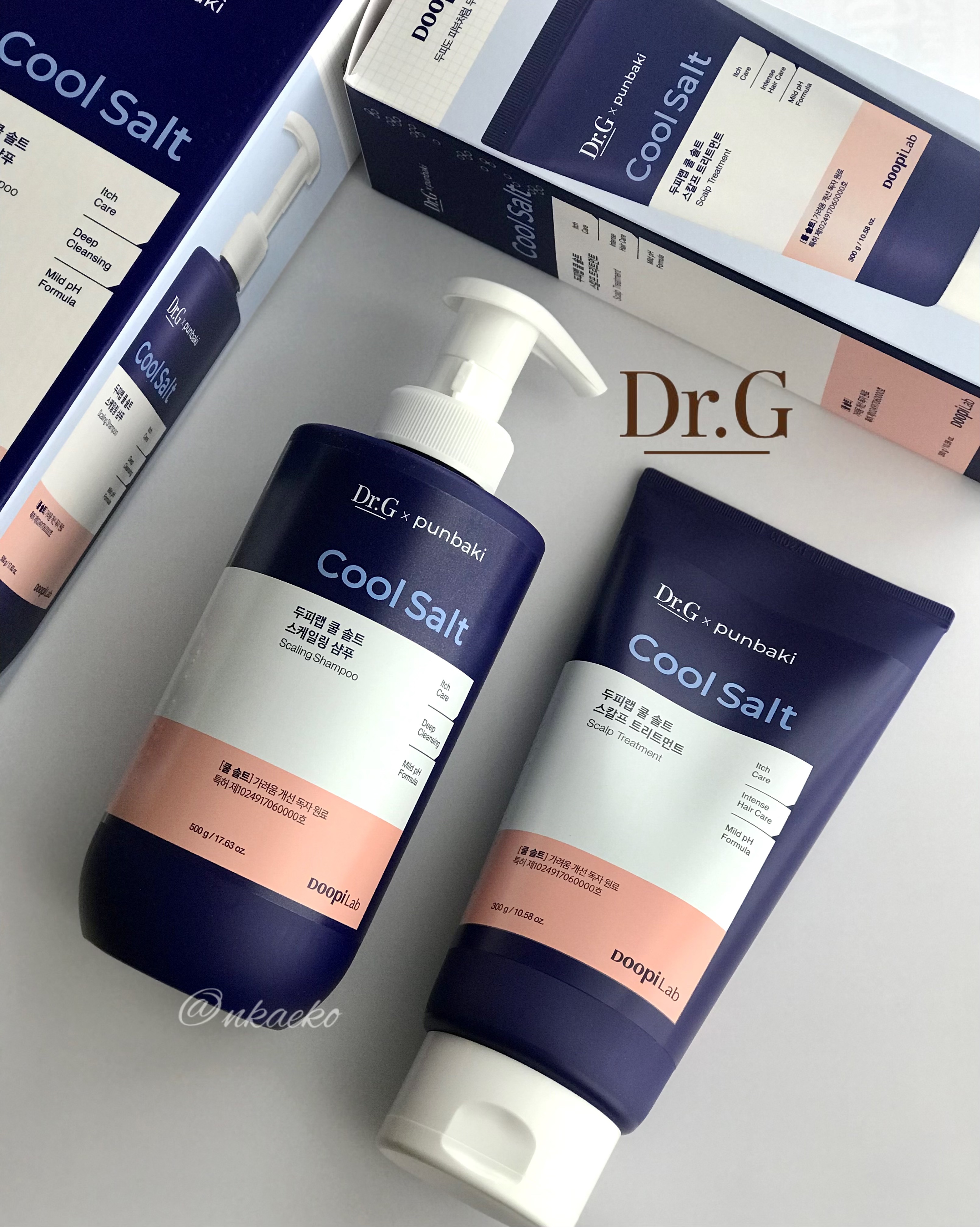 クールソルトスケーリングシャンプー/クールソルトスカルプトリートメント/Dr.G/市販シャンプーを使ったクチコミ（1枚目）