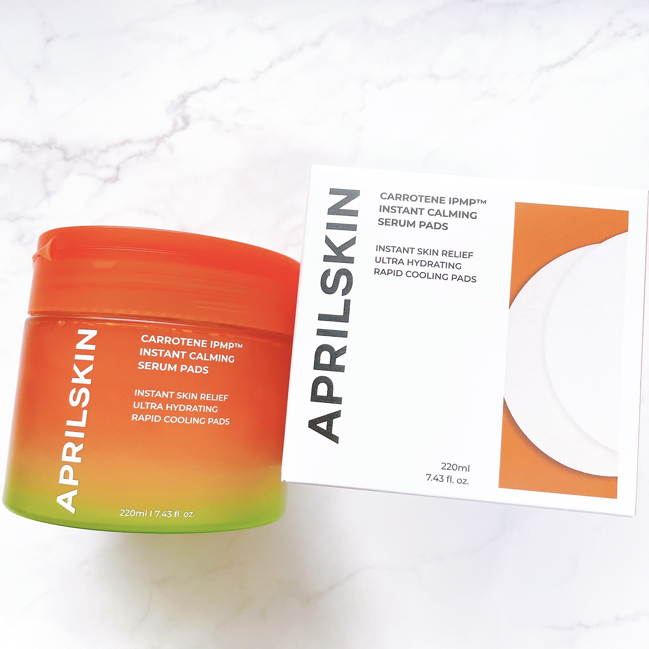 カロテンIPMP(TM) ブレミッシュカーミングセラムパッド/APRILSKIN/トナーパッドを使ったクチコミ（2枚目）