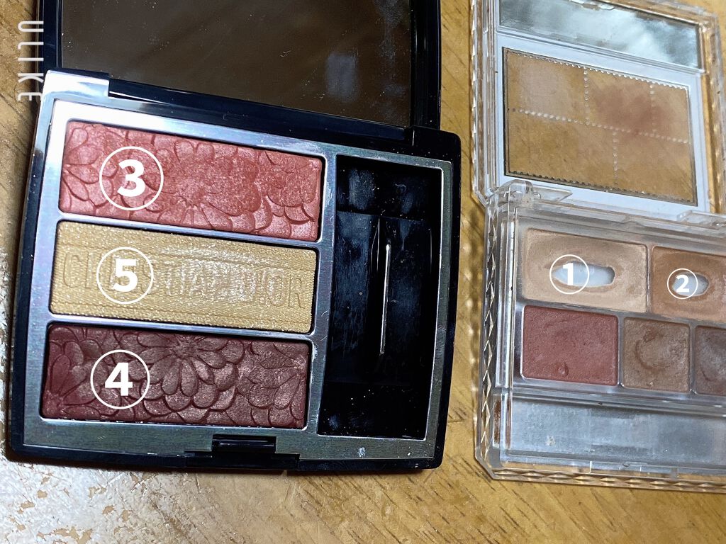 トリオ ブリック パレット＜ピュア グロウ＞/Dior/アイシャドウパレットを使ったクチコミ（2枚目）