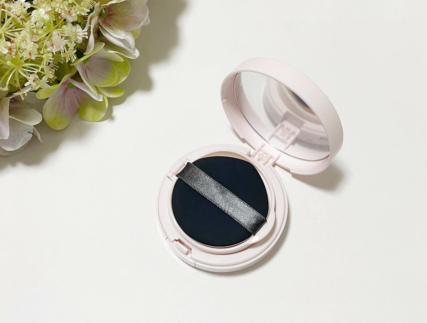 アクアリー スキンウェア カバー 01 ライトベージュ/ESPRIQUE/クッションファンデーションを使ったクチコミ（2枚目）